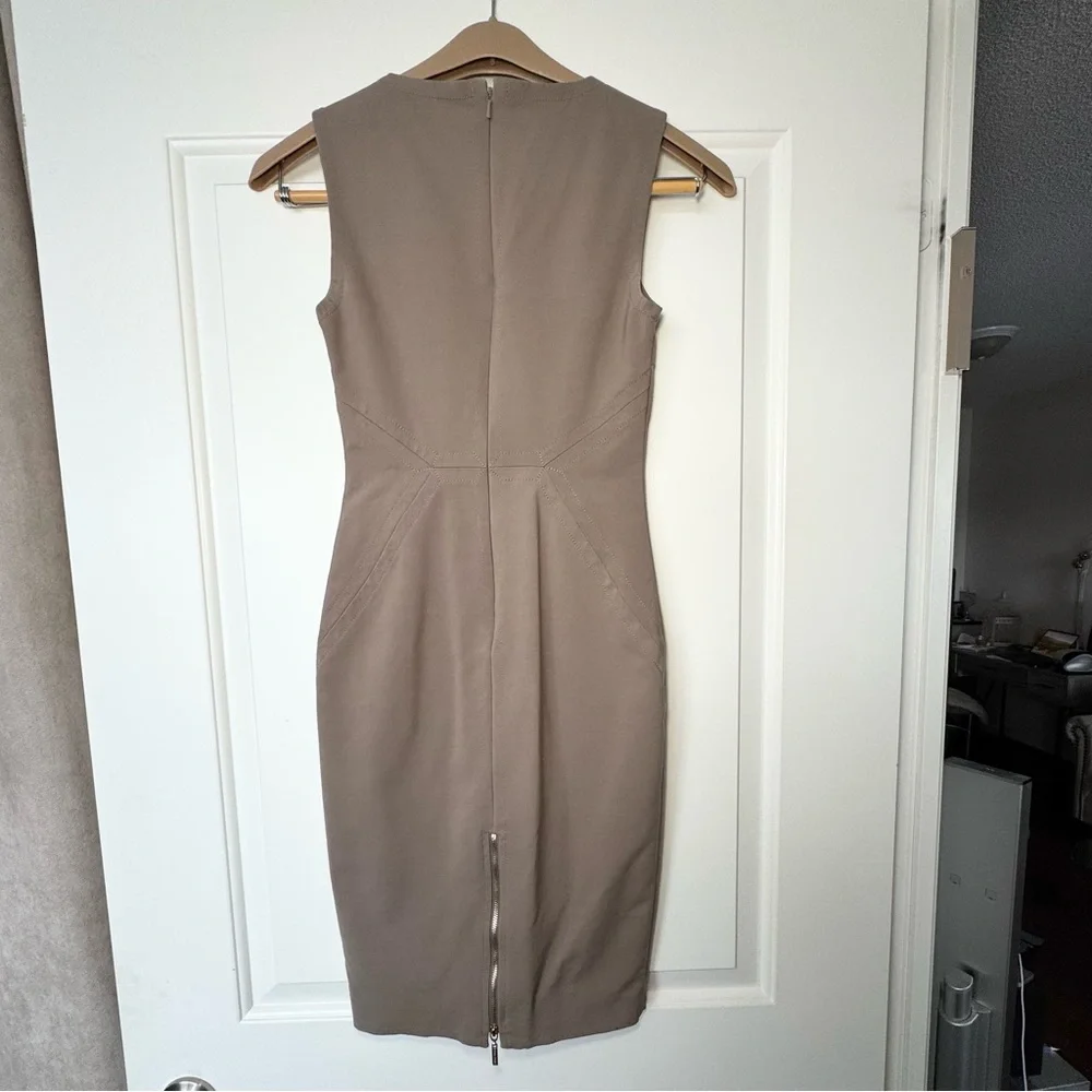 MARCIANO Sleeveless Taupe Midi Dress - Picture 5 of 7